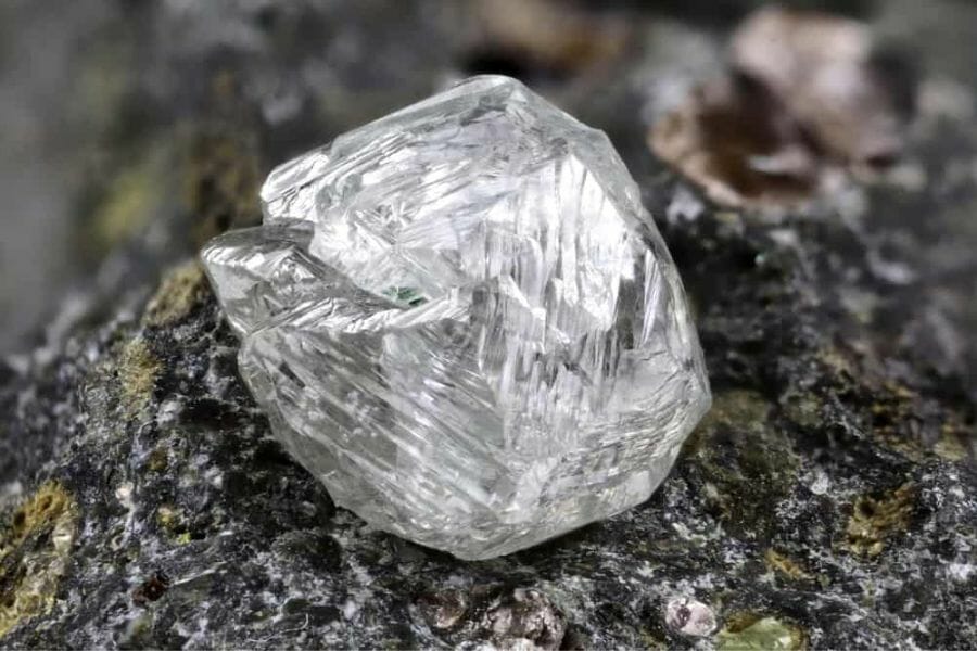 Raw diamond found at Plum Creek