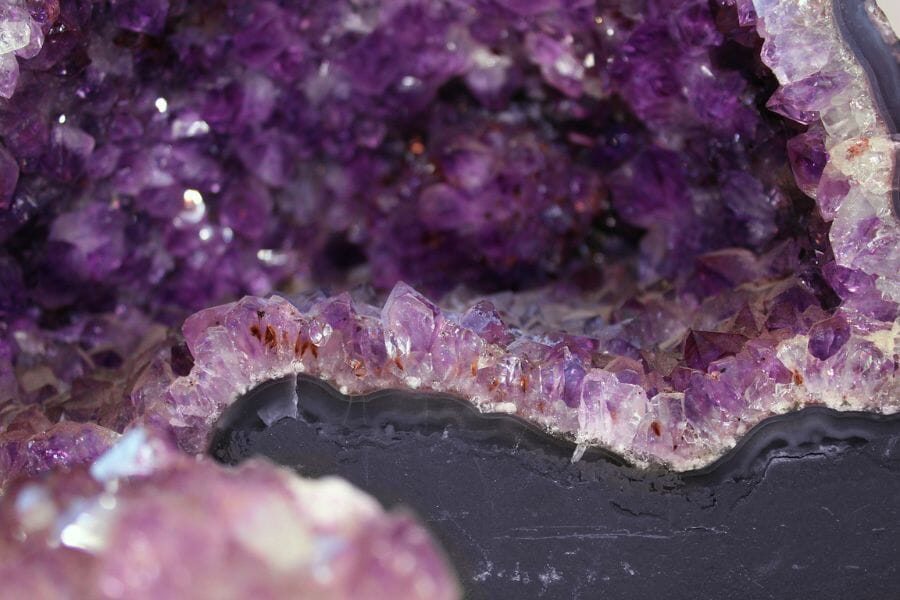 Purple amethyst geode that really sparkles