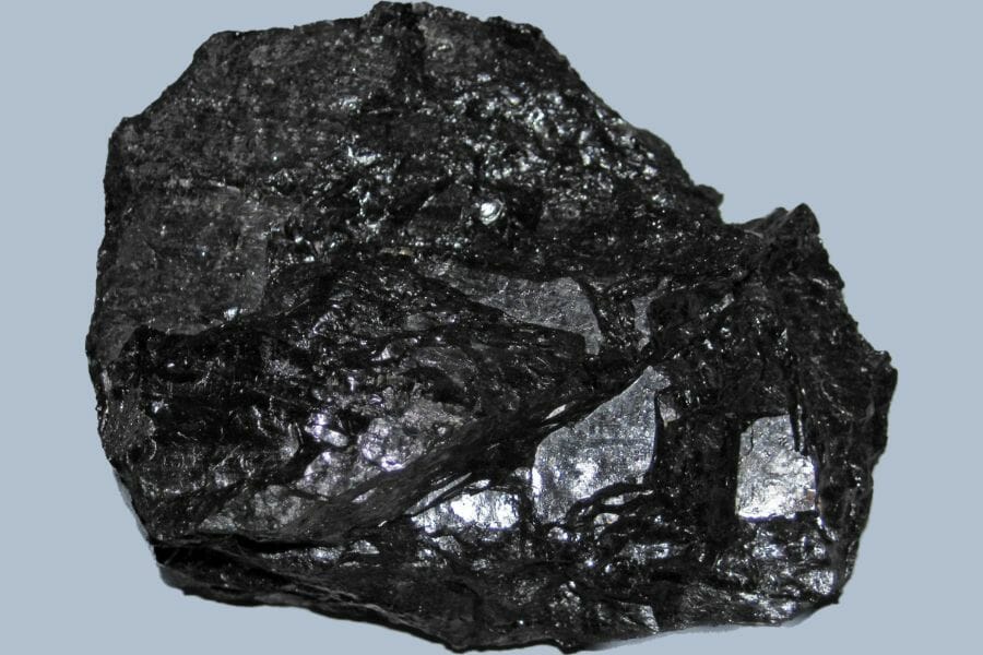 An irregularly-shaped black Coal
