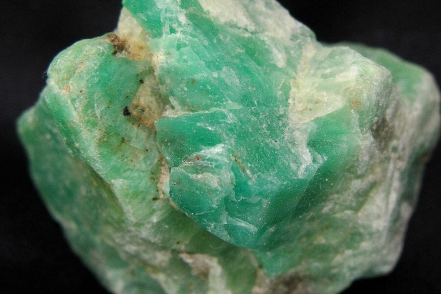 A stunning amazonite located while gem hunting in Colorado