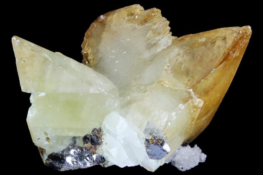 A stunning Calcite mined at Elmwood Mine