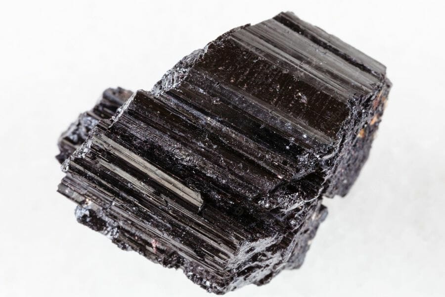 A gorgeous black tourmaline found at Last Chance Mine in Colorado