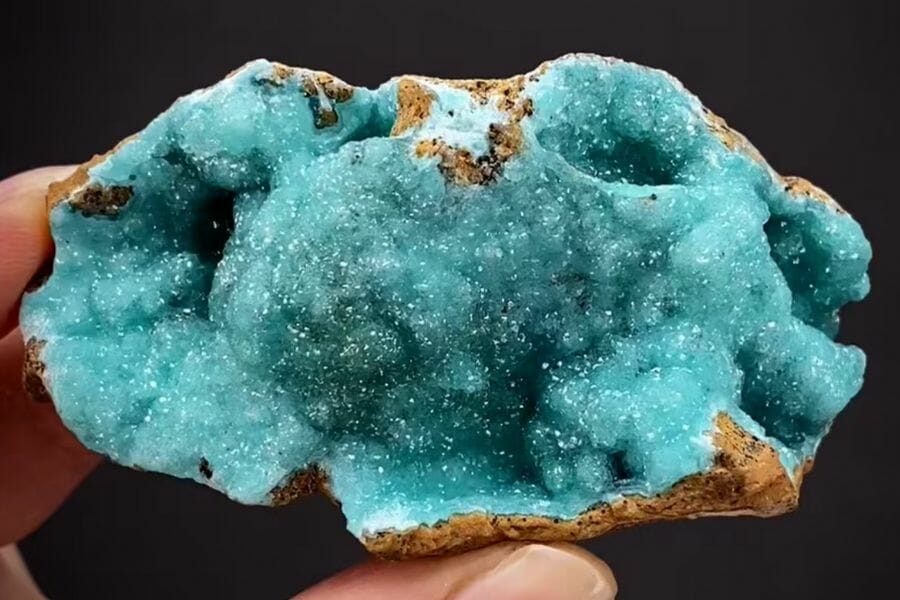 A gorgeous Smithsonite located at Lubec Lead Mine
