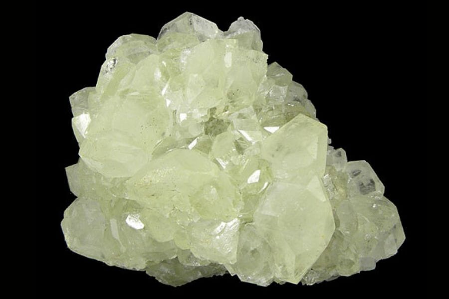 A Datolite is among the gems that can be found at Snake Hill