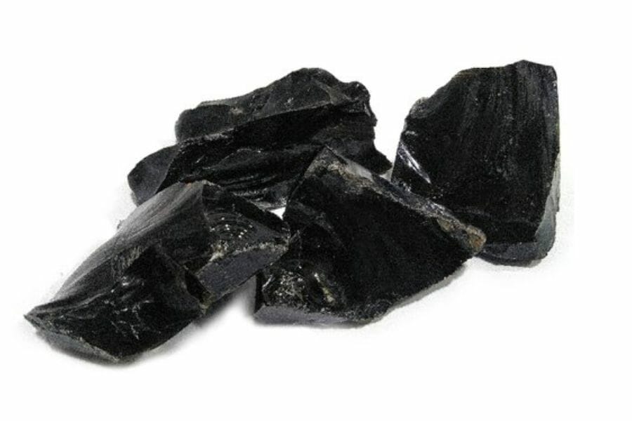 A few pieces of gorgeous Obsidians discovered while gem hunting in Tennessee