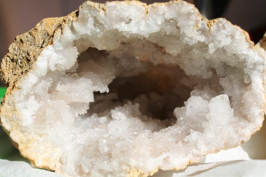 A quartz geode found in Kentucky