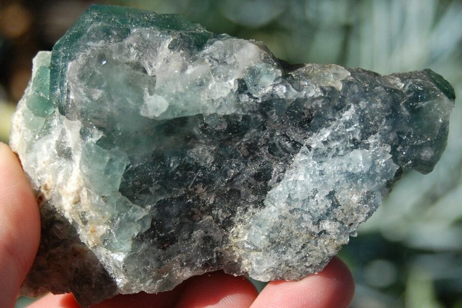 A wonderful Fluorite found while real gem mining in Montana
