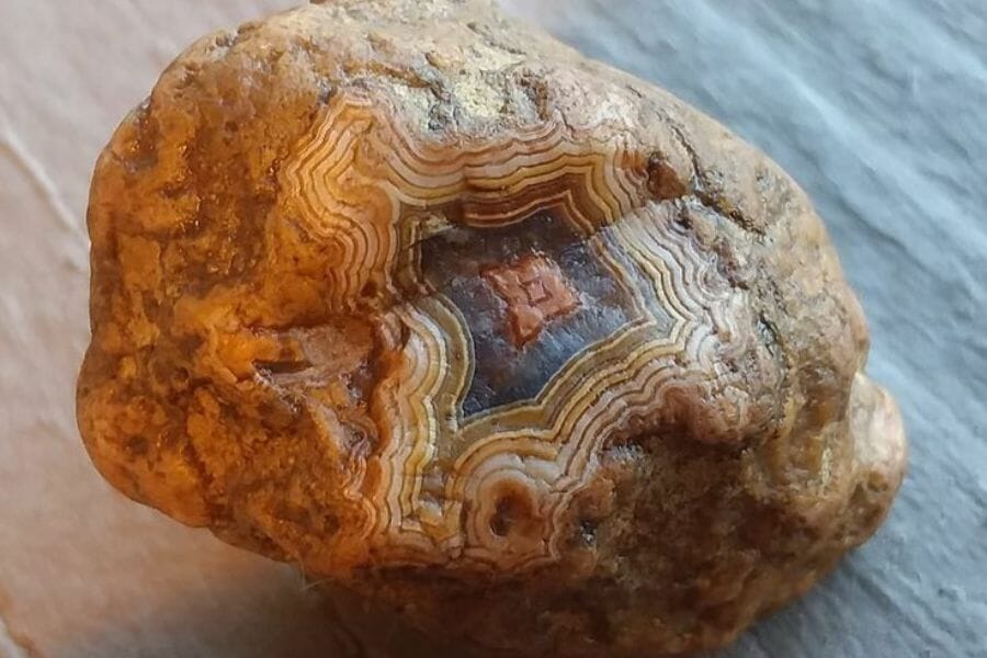 A stunning Fairburn Agate found while gem mining in South Dakota
