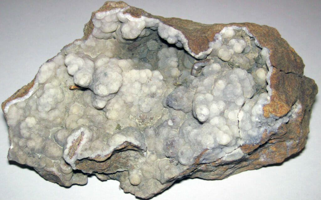 A calcite-lined geode found in Ohio