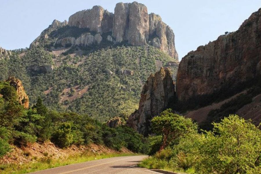 A road in Brewster county along Big Bend where you can find geodes