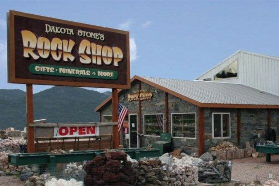 Dakota Stone's Rock Shop offers geodes and other rocks and minerals you can buy