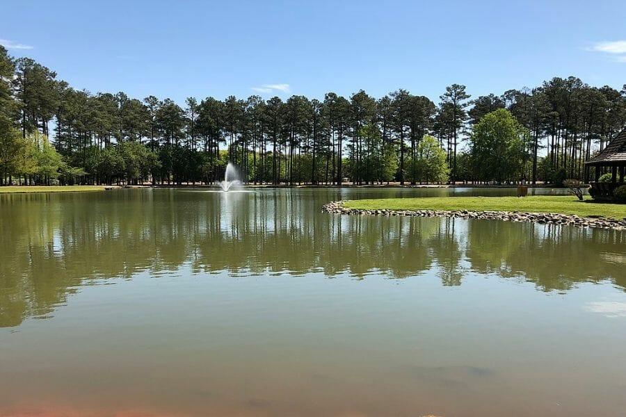 A picturesque view of a park in Cartersville