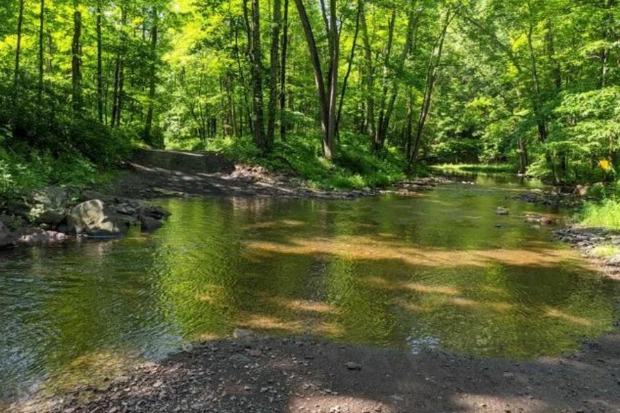 Tranquil river at Gravel Bar Hollow