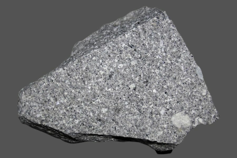 A detailed look at a gray Dacite
