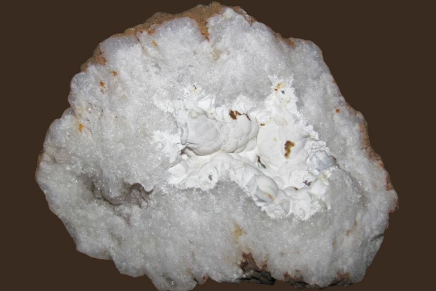 A beautiful sample of Quartz and Kaolite Geode