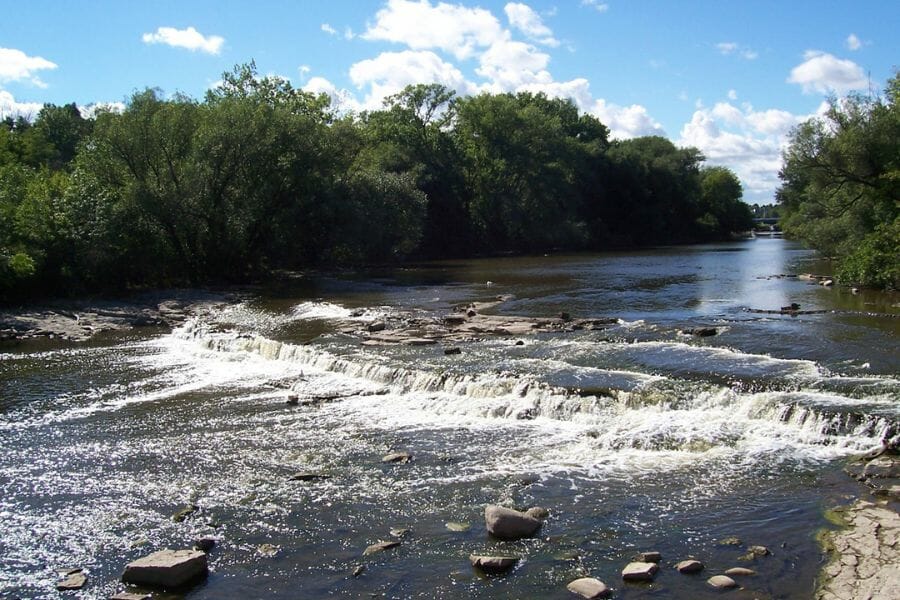 A beautiful view of the Milwaukee River