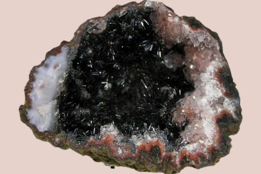 A beautiful sample of a geothite geode