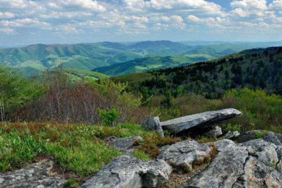 A view of the mountains at Pendleton County