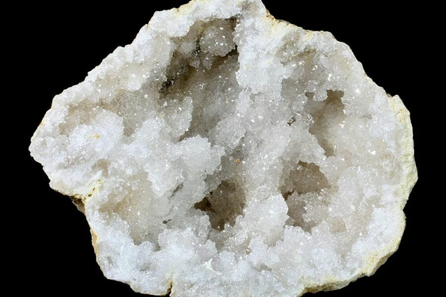 A gorgeous quartz geode with tiny crystals