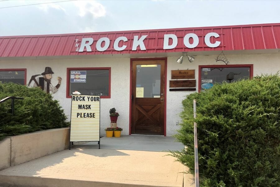 At The Rock Doc, you can purchase geodes, rocks, and other minerals