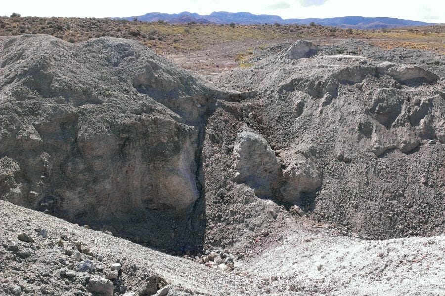 A peak at the terrain of the Dugway Geodes Bed