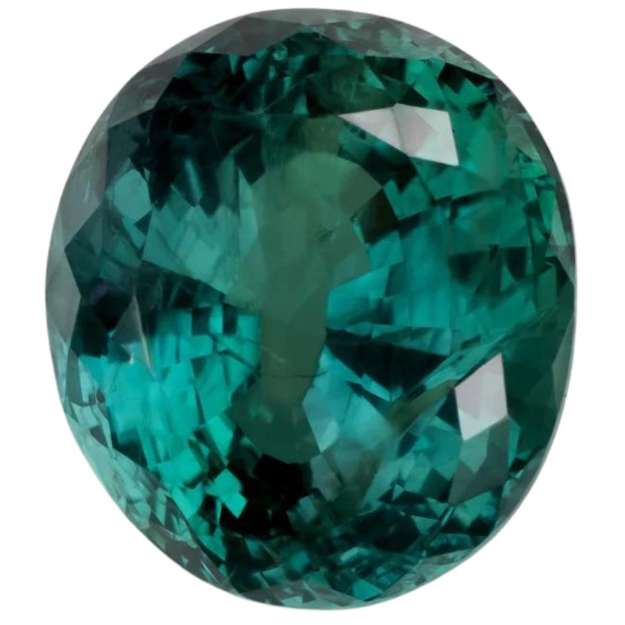 deep green oval cut alexandrite