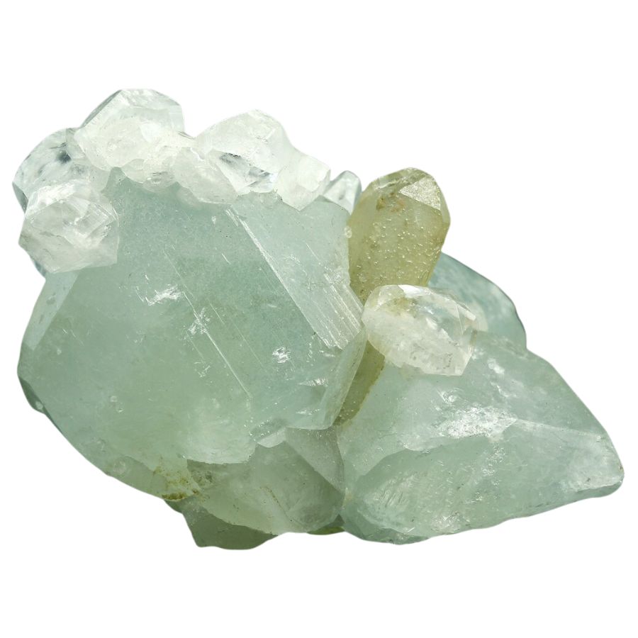 pale green datolite crystal cluster