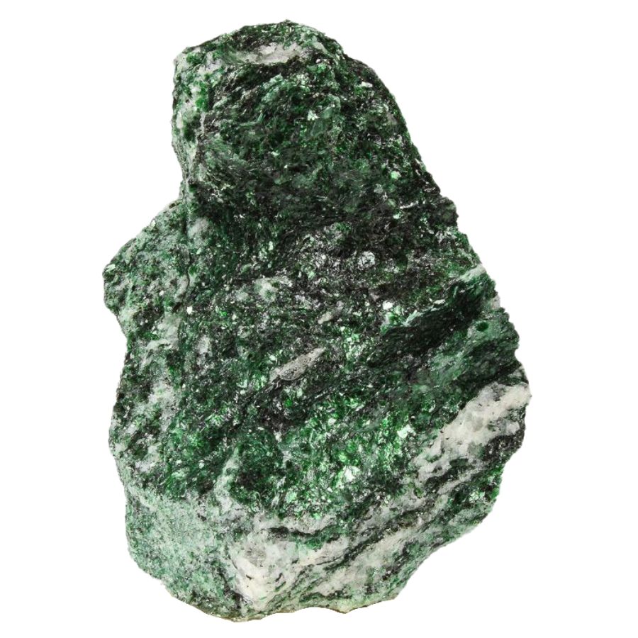 rough emerald green fuchsite