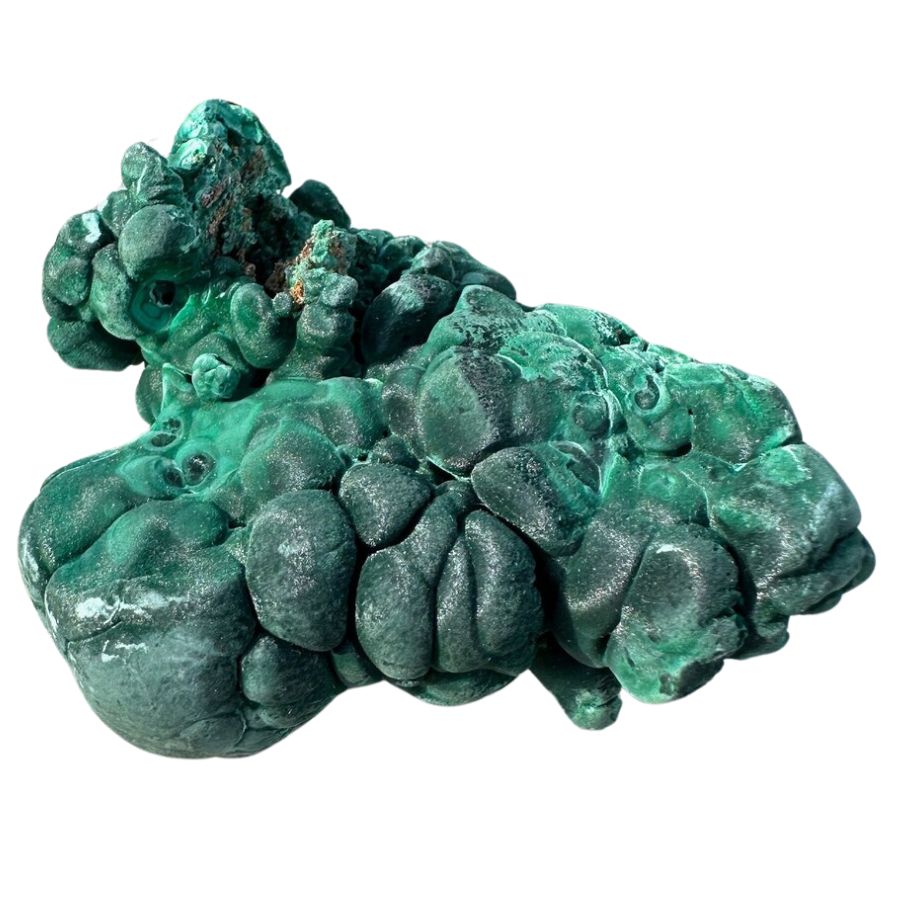 dark green botryoidal malachite crystals