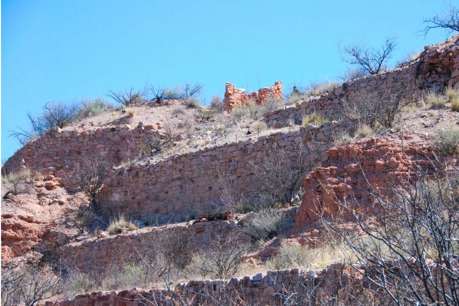 Rock formations at the Neptune Mine