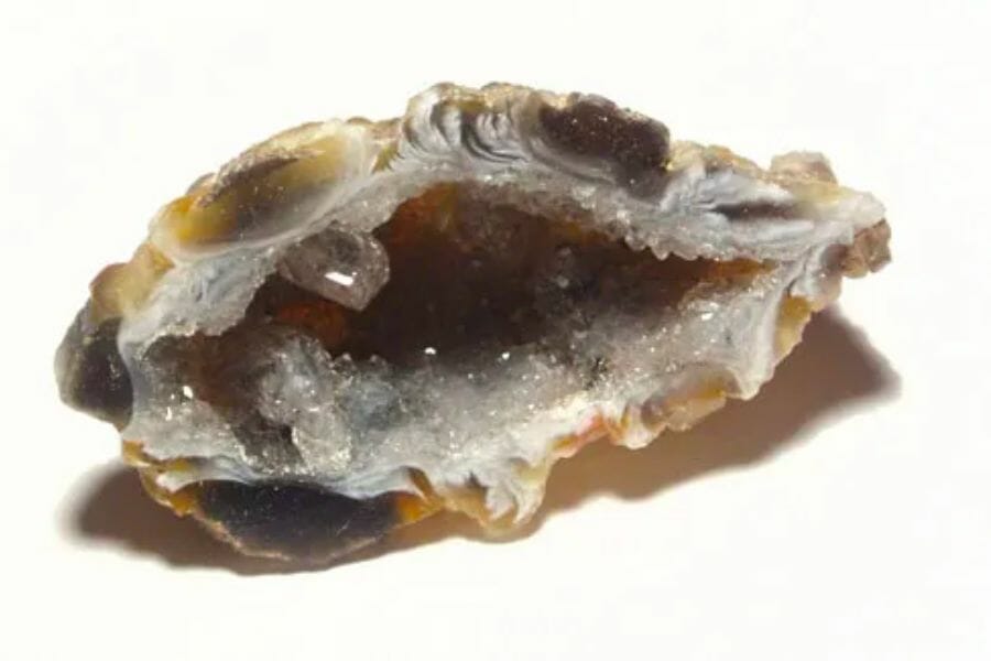 An intricate sample of an open geode