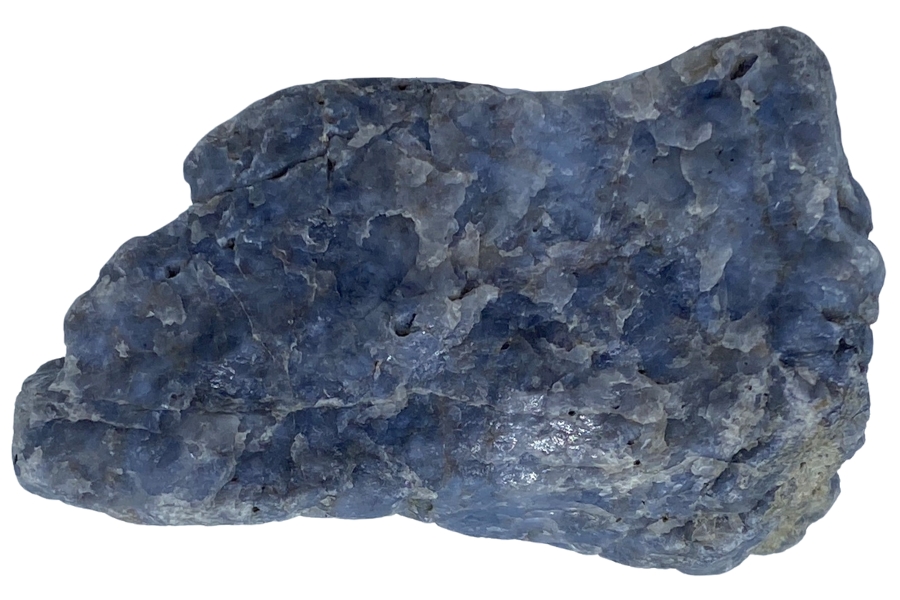 A gorgeous raw and natural blue quartz nugget