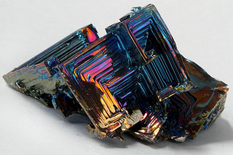 A metallic rainbow Bismuth crystal