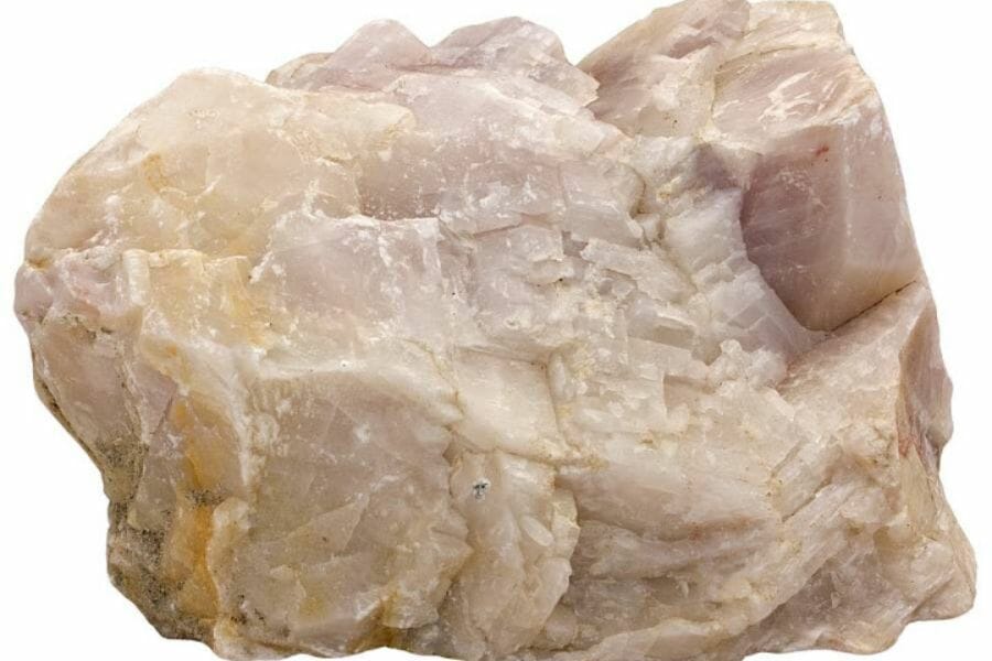 A gorgeous calcite crystal with an uneven surface