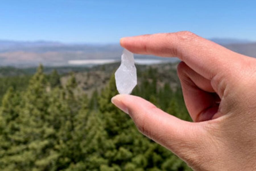 White crystal found near Crystal Peak