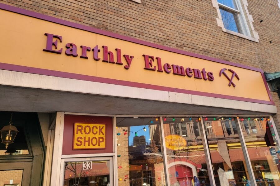 Earthly Elements rock shop where you can find and purchase various geodes in Maryland