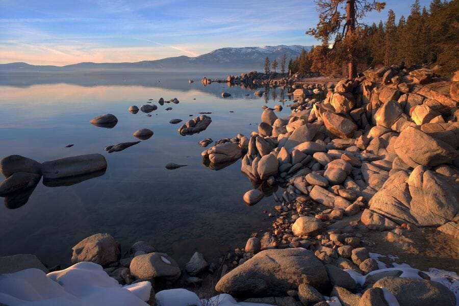 A scenic view with huge rocks at Jackson County 