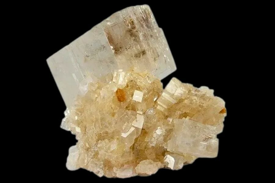 A beautiful sample of a yellowish Magnesite crystal