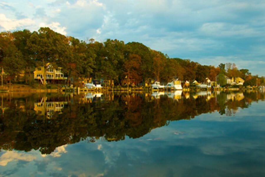 A scenic view of the Magothy River