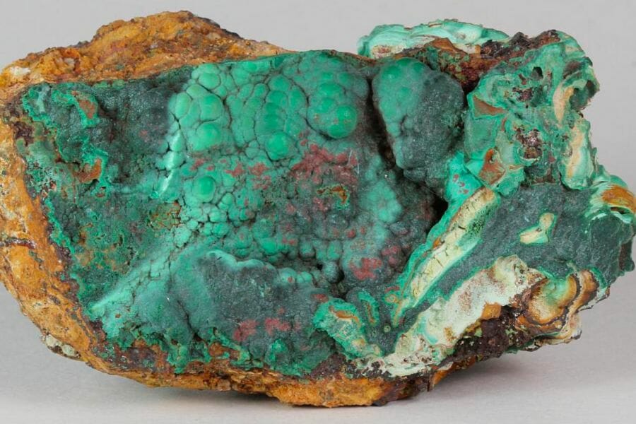 A Malachite crystal found at the Rueppele Mine