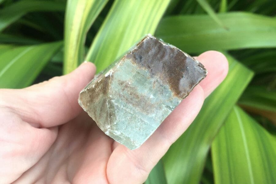 A beautiful green calcite located at Maple Grove Quarry