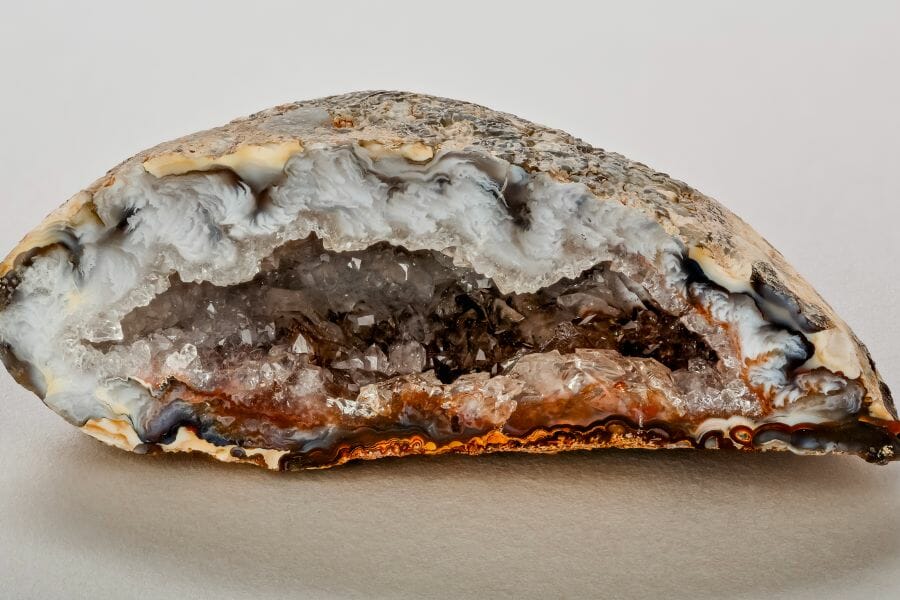 Amazing sample of an agate and quartz geode