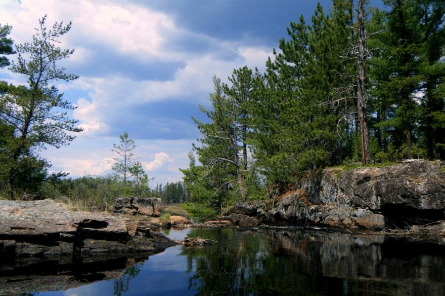 A stunning view of Ely Creek and its surrounding landscapes