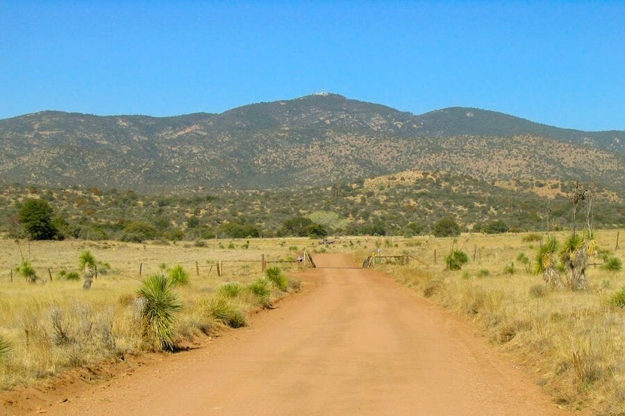 A look at the landscape and surrounding areas at the Burro Peak