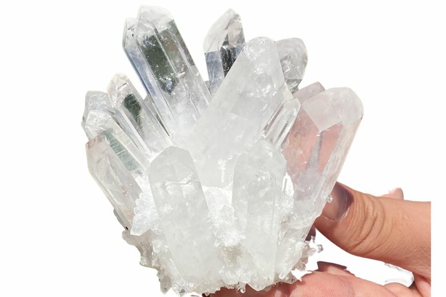 Clear quartz crystal from New Jersey