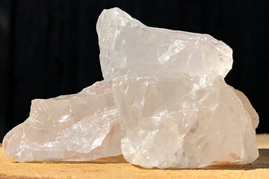An elegant quartz with an irregular shape