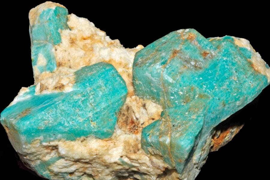 A sample of candy blue Amazonite