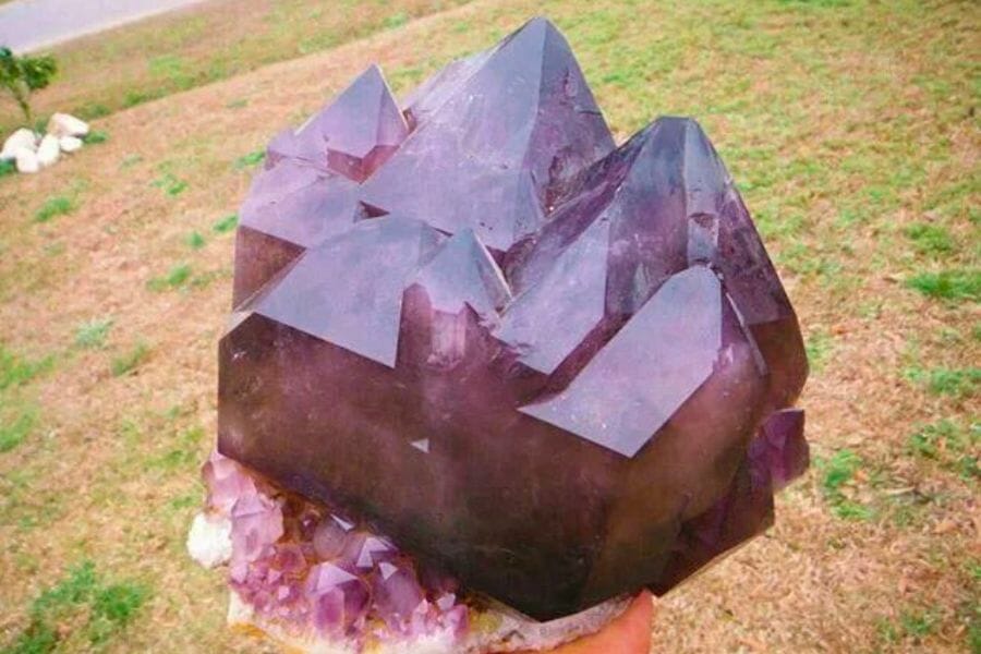 A captivating sample of purple Amethyst found at Diamond Hill Mine