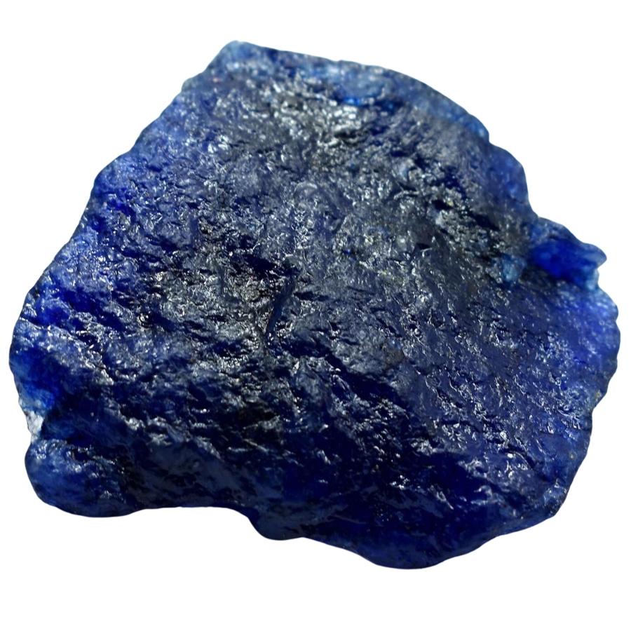 A stunning deep blue natural sapphire