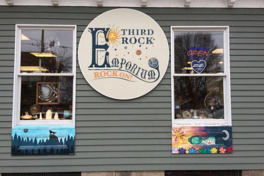 Rhode Island's Third Rock Emporium rock store is a great place to find and buy different geodes.
